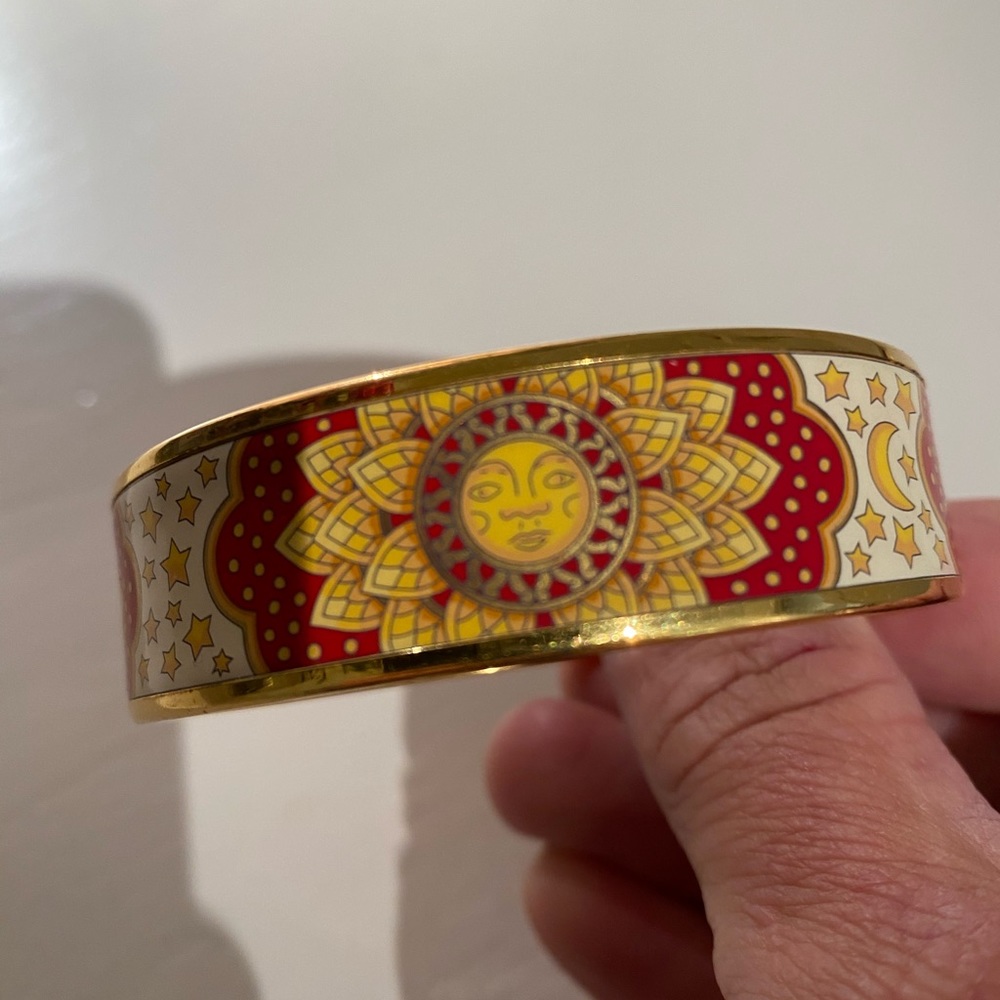 Hermès Enamel Bangle Bracelet